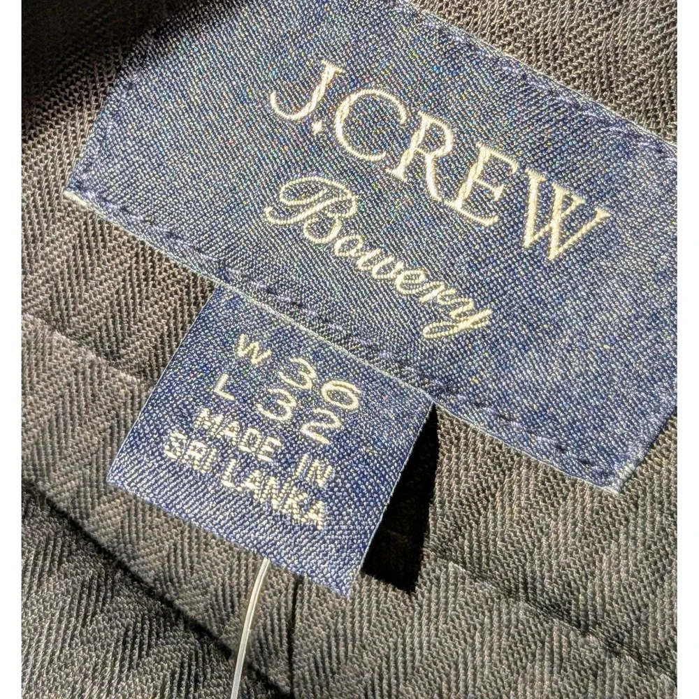 J. Crew Bowery Dress Pants Navy Blue Size 36x32 NWT $158 FLAW‎